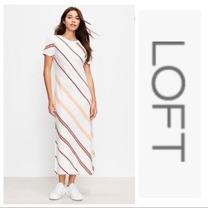 LOFT Lou & Grey Slub Knit Midi Dress Size M